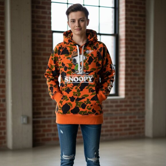 Todd Snyder Other - Todd Snyder x L.L. Bean S Snoopy Orange Camo Troop Leader Hoodie